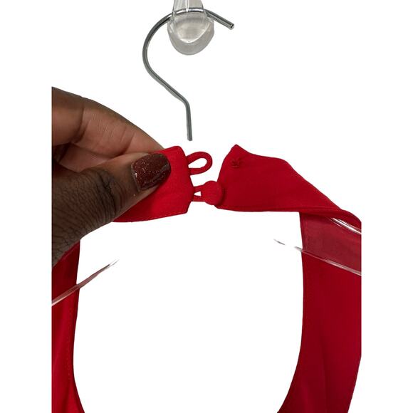 Keepsake the Label Pleated Swing Halter City Heat Party Cocktail Dress Large - Picture 10 of 14